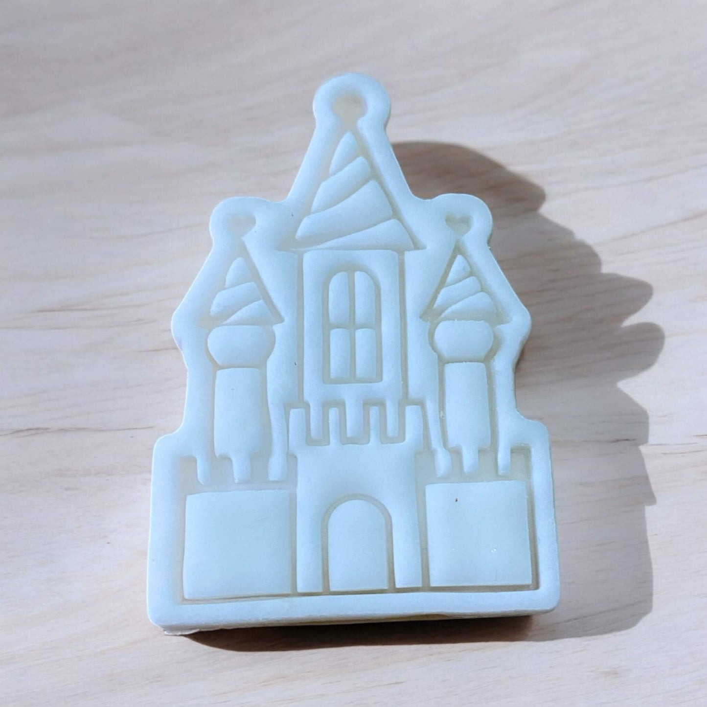 Castle Paint Your Own Cookie – fairy tale castle-shaped iced biscuit with edible paint palette and brush, fun and creative kids’ baking activity or party treat.
