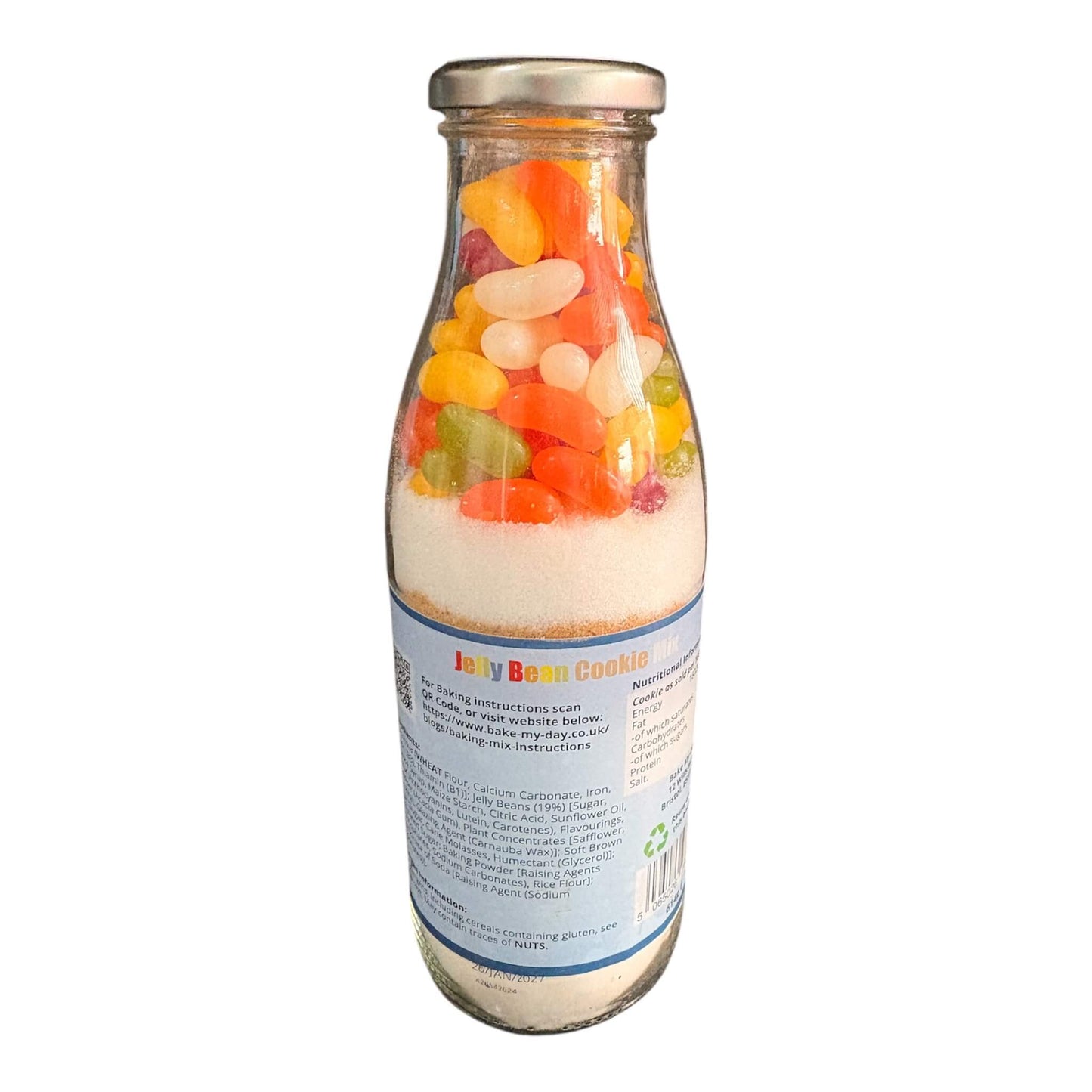 Jelly Bean Cookie Baking Mix Bottle - 750ml. Makes 8 NYC size Cookies