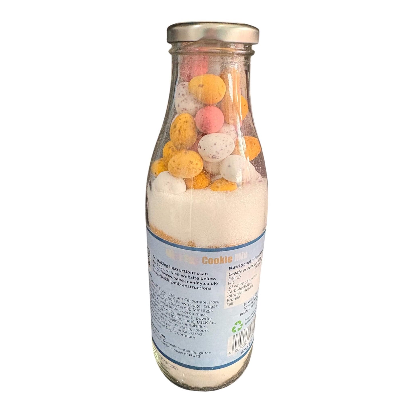 Mini Egg Cookie Bakimg Mix Bottle - 750ml. Makes 8 NYC size Cookies