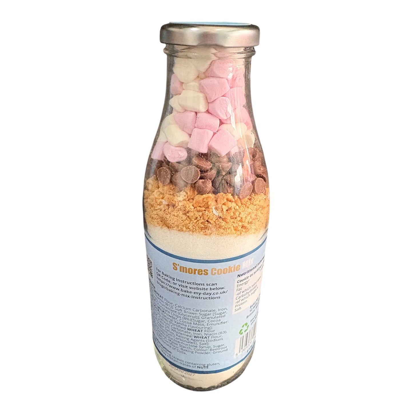 S’mores Cookie Baking Mix Bottle - 750ml. Makes 8 NYC size Cookies