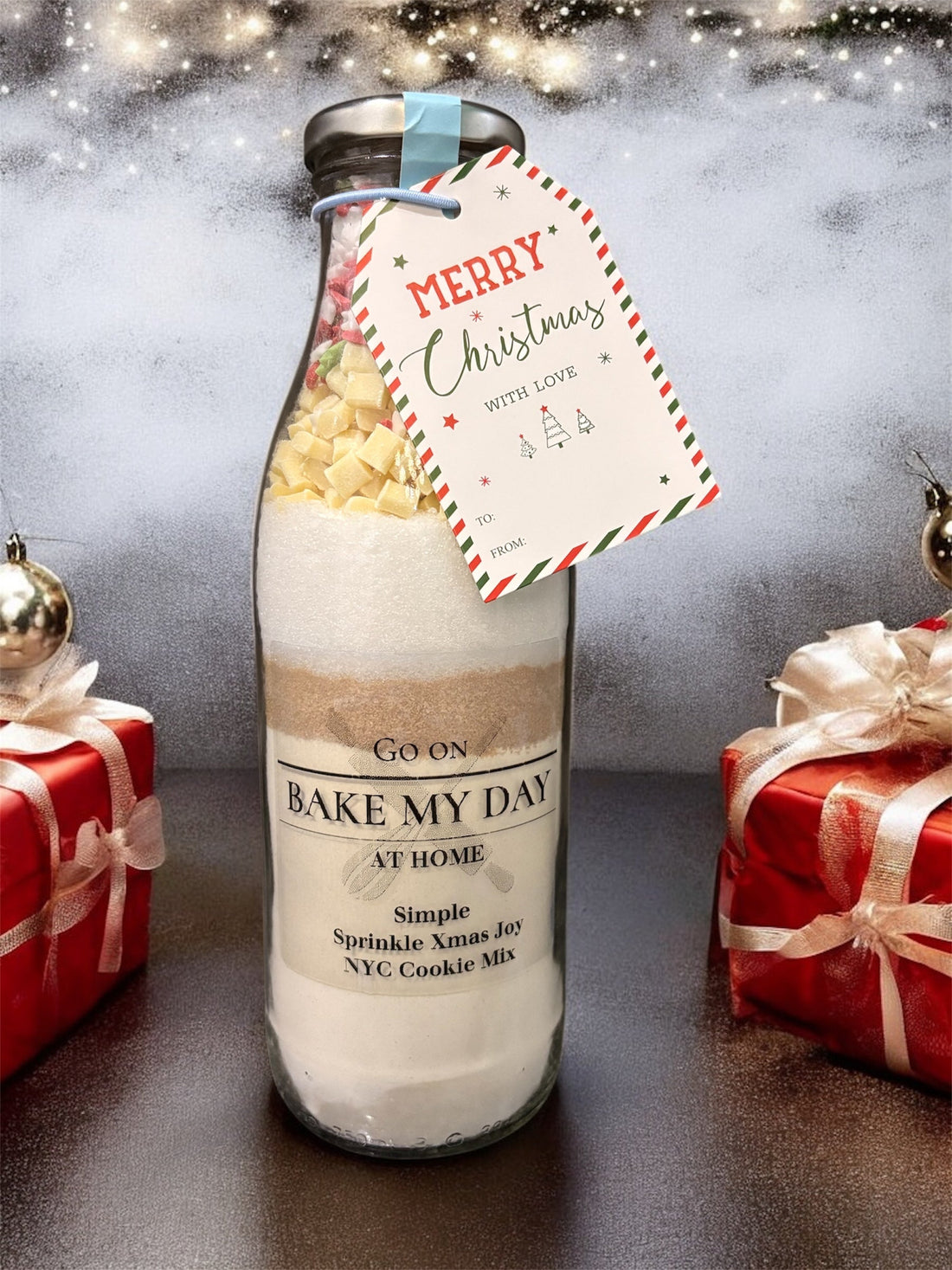 Sprinkle Xmas Joy Cookie Baking Mix - 750ml. Makes 8 NYC Cookies