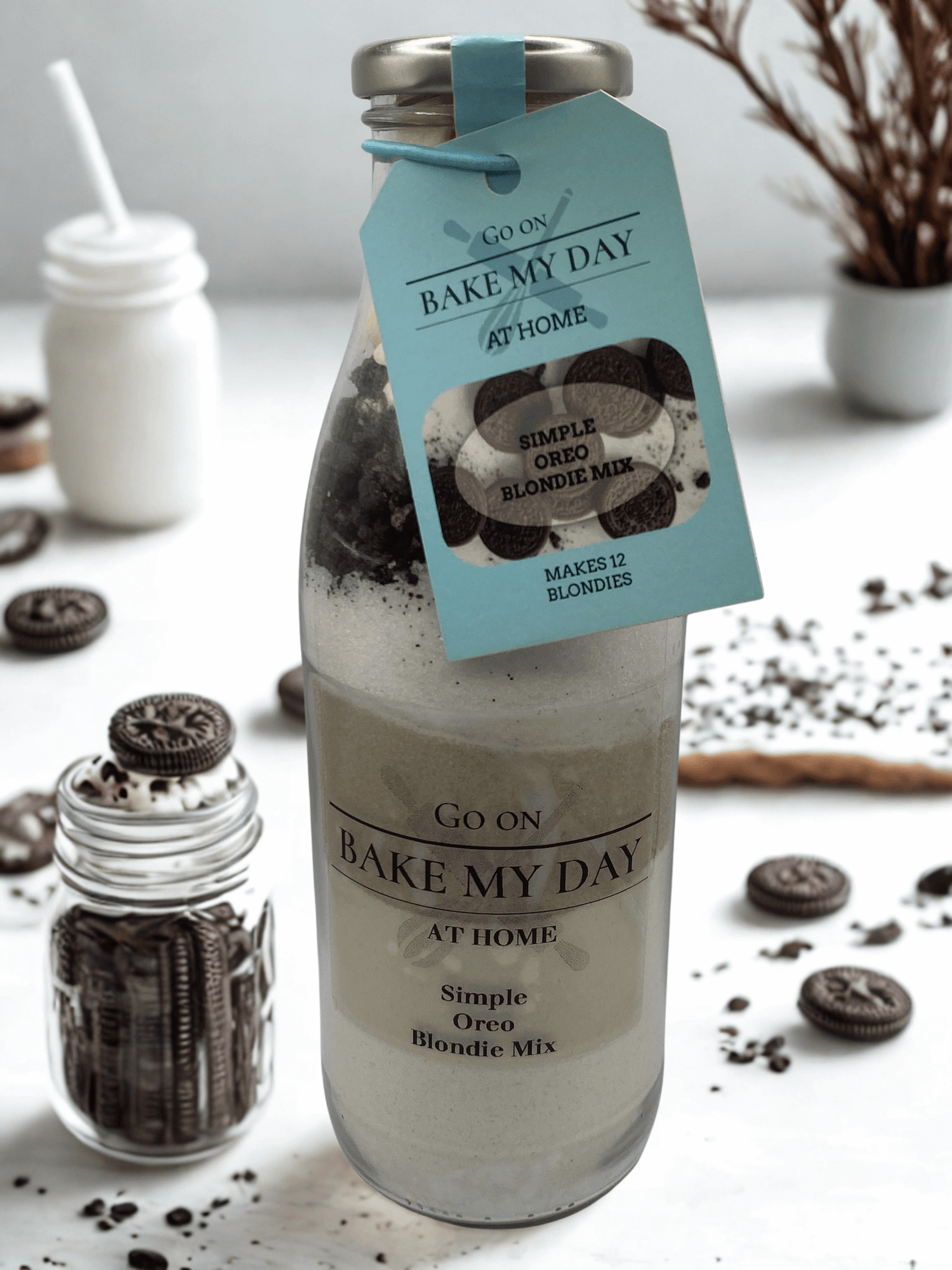 Blondie Baking Mix Collection – bake-at-home jar kits UK with pre-measured ingredients to make 12 soft, chewy homemade blondies in a 9” x 9” tray