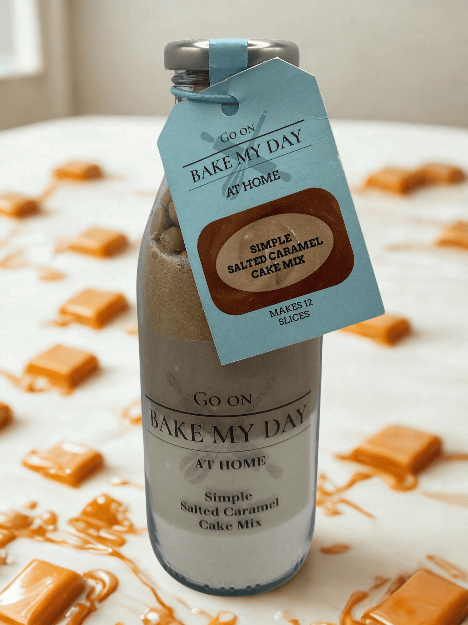 Cake Mix Collection – bake-at-home jar kits UK with pre-measured ingredients to make 12 soft, fluffy homemade cakes in a 9” x 9” tray