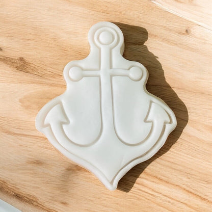 Anchor Paint Your Own Cookie – anchor-shaped iced biscuit with edible paint palette and brush, creative kids’ baking activity or pirate-themed party treat.