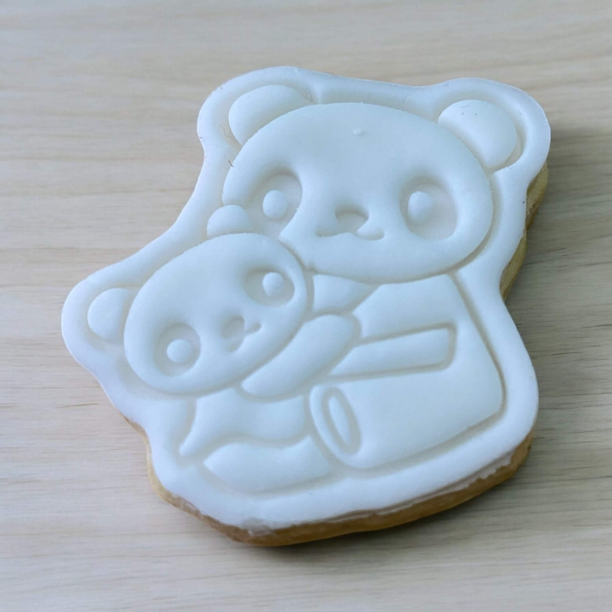 Bear Paint Your Own Cookie – bear-shaped iced biscuit with edible paint palette and brush, fun kids’ activity and creative baking treat for parties.