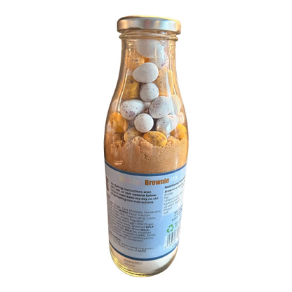 Mini Egg Brownie Baking Mix Bottle - 750ml. Makes 16 Brownies