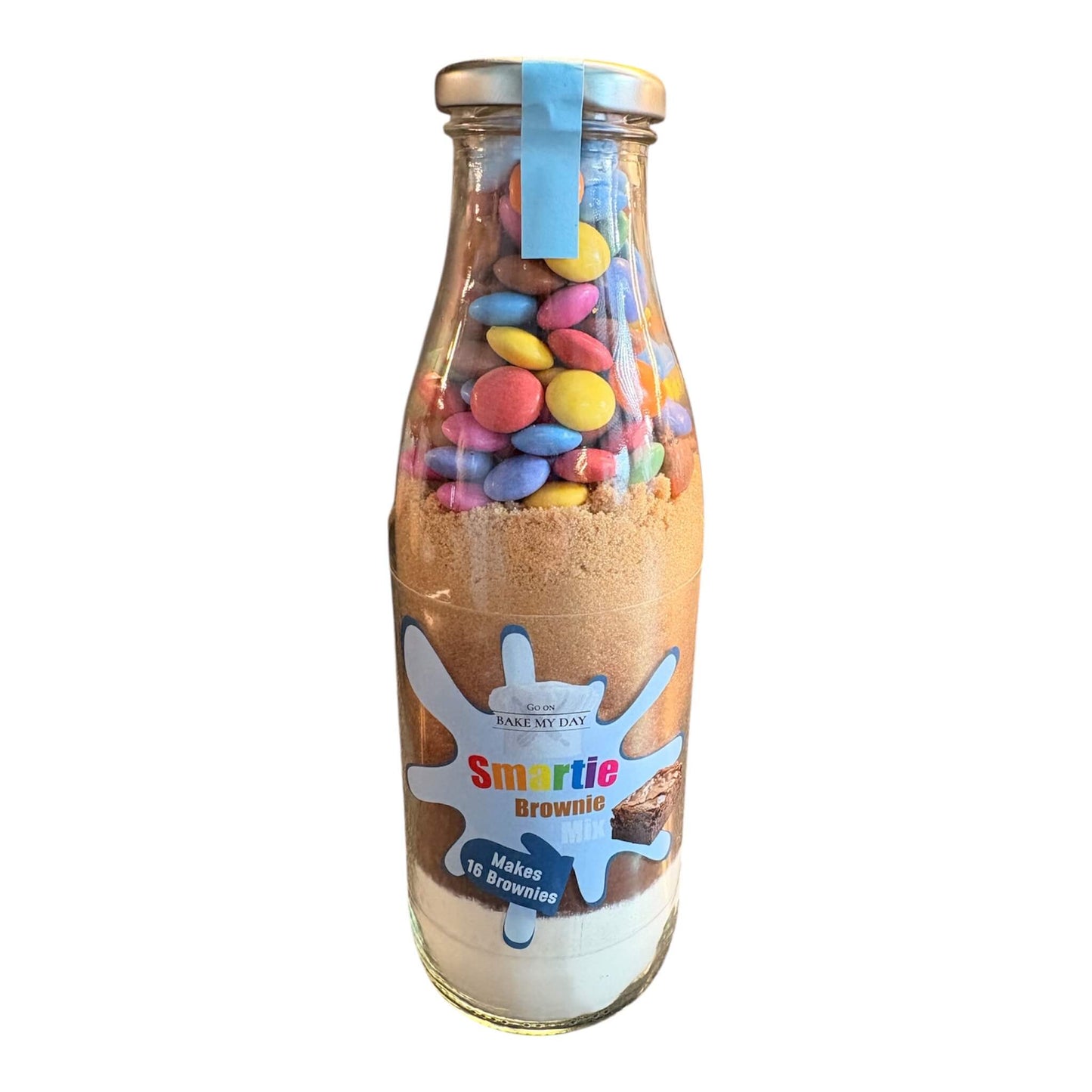 Smartie Brownie Baking Mix Bottle - 750ml. Makes 16 Fudgy Brownies
